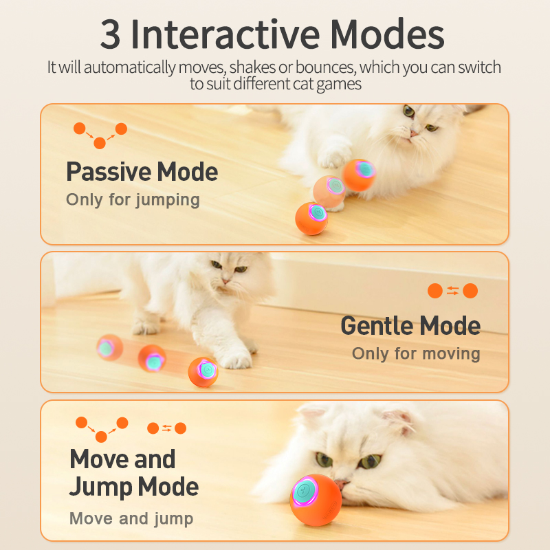 ROJECO Cat Toys Smart Interact - Automatic Moving Dog Ball ulasan dan harga
