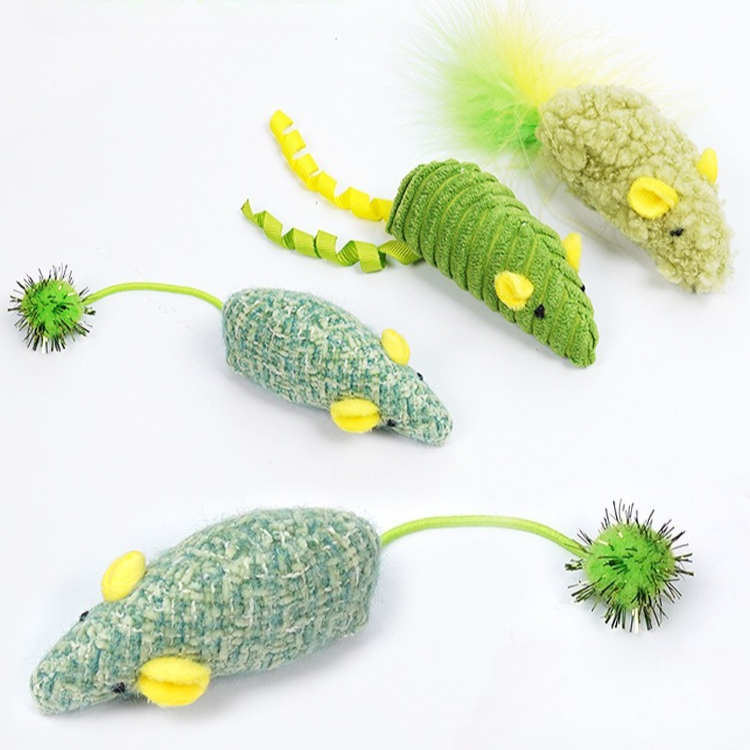 Cat Toys 3pcs Plush Simulated  - Catnip Interactive Plush Mouse ulasan dan harga