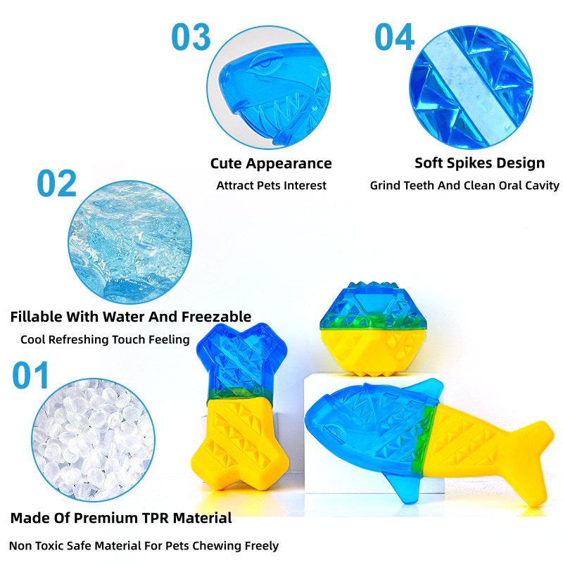 Summer Cooling Dog Chew Toys F - Teeth Cleaning Dog Chew Bone ulasan dan harga