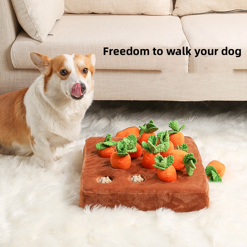 Dog Carrot Plush Toy Interacti - Snuffle Mat For Dogs ulasan dan harga