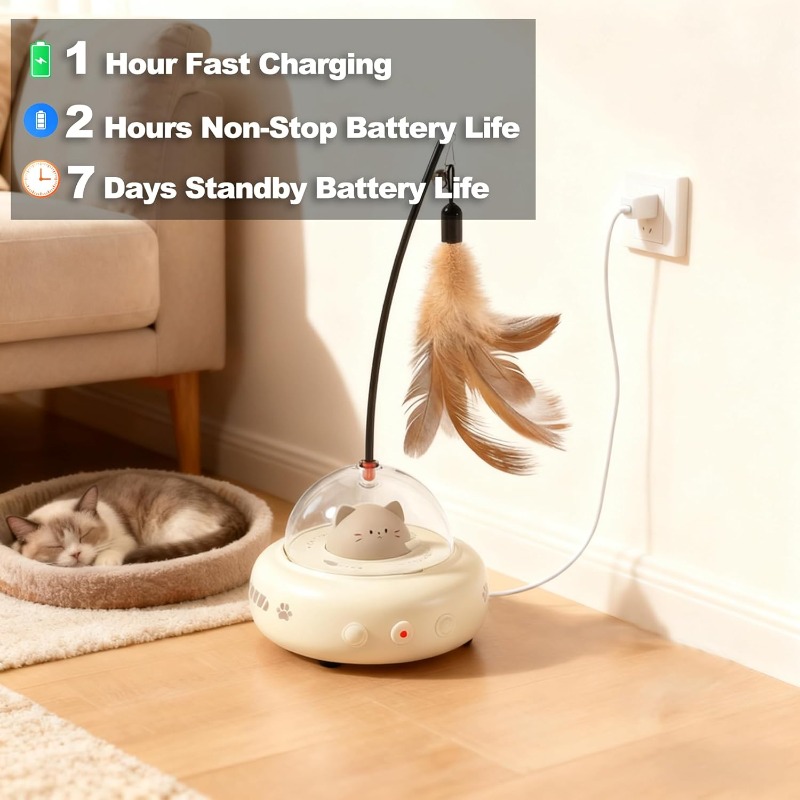 Low Noise 2 in 1 Rechargeable  - Laser Pointer Cat Toy Automatic ulasan dan harga