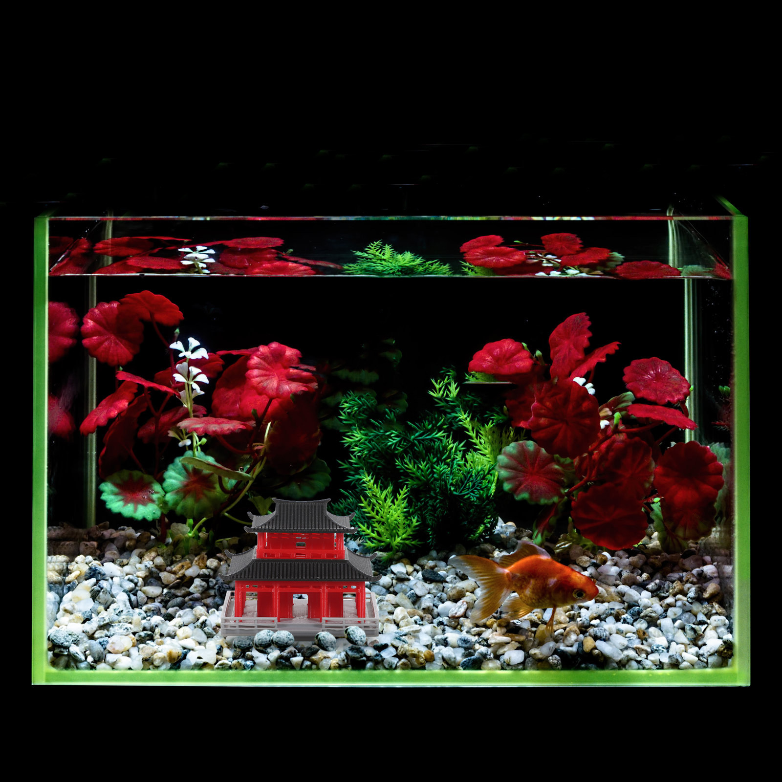 Mini Pavilion Pagoda Chinese A - Aquarium ulasan dan harga