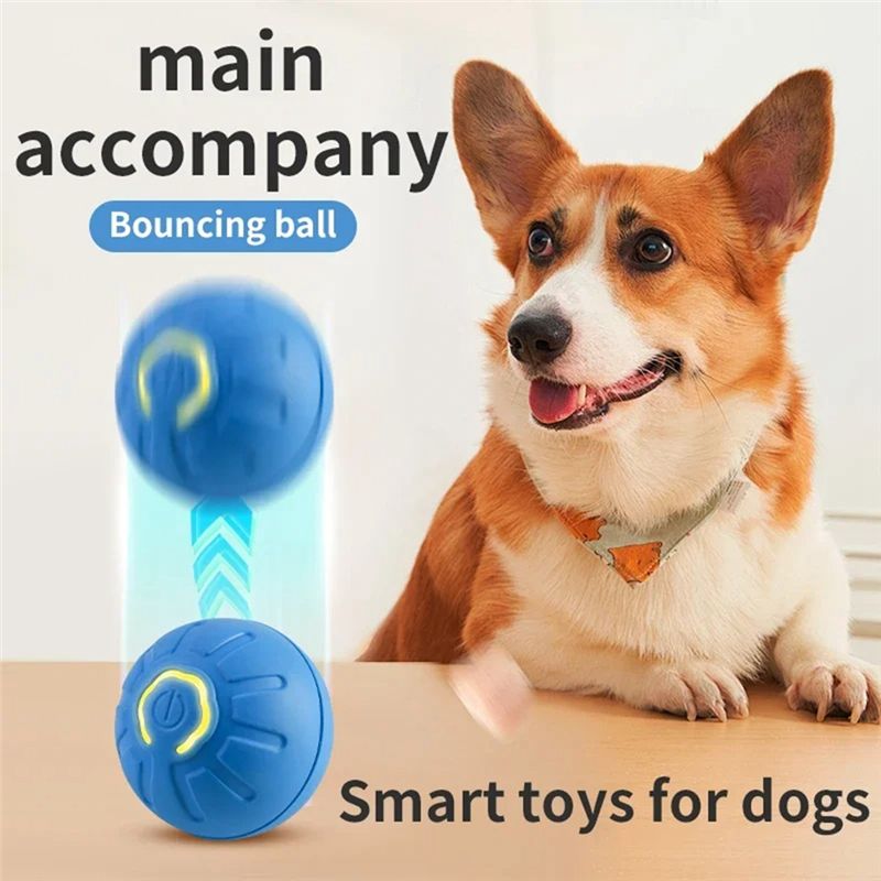 AT84-2PCS Smart Dog Ball Elect - Automatic Moving Dog Ball ulasan dan harga