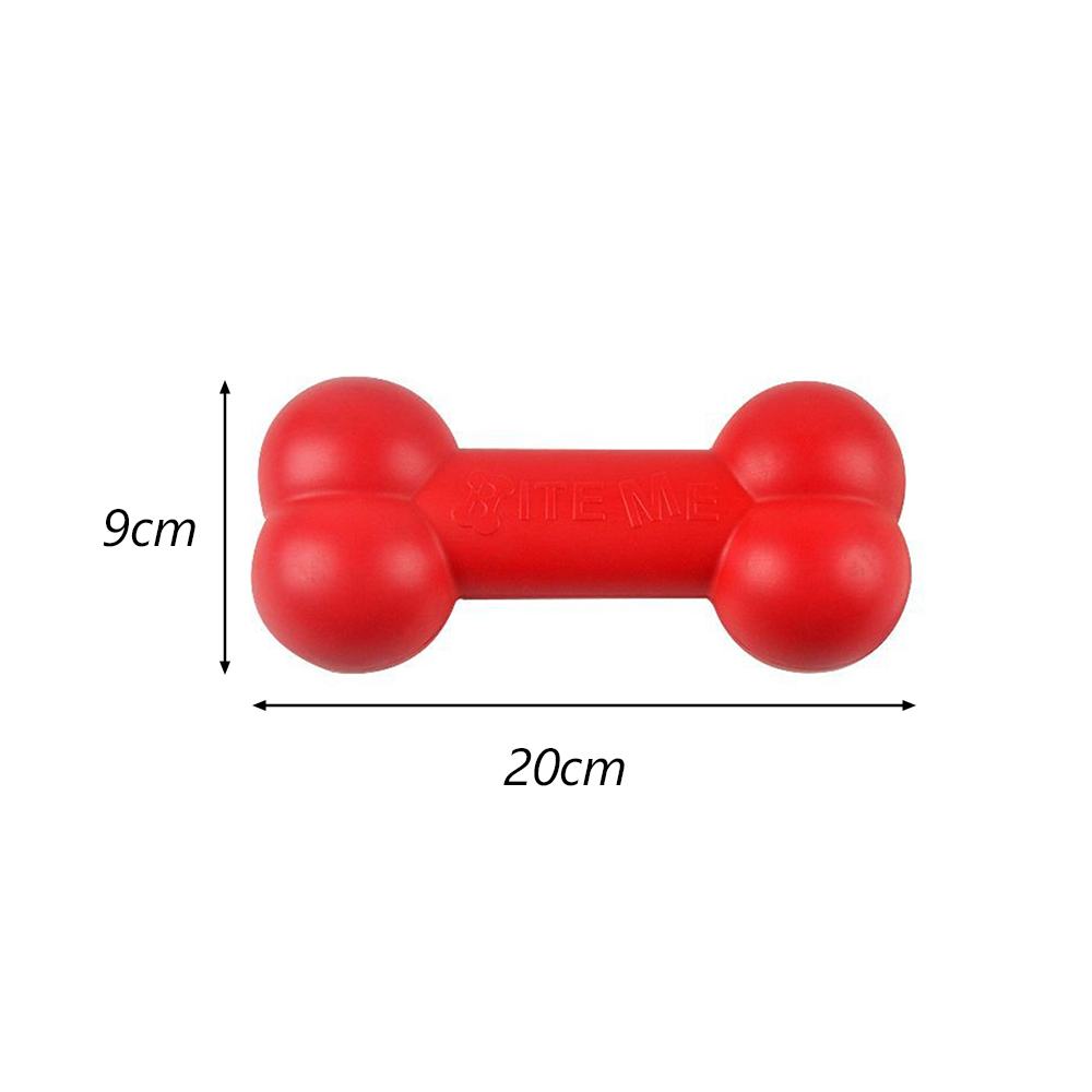 Red TPR Bone Dog Chew Toy Inde - Indestructible Dog Chew Toy ulasan dan harga