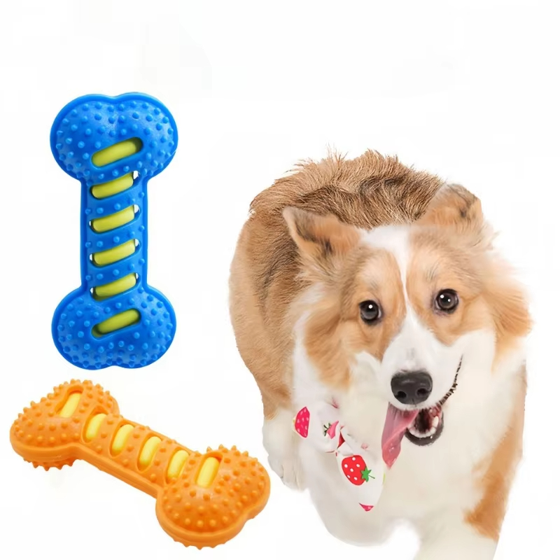 Pet Dog Chew Toys Rubber Bone  - Indestructible Dog Chew Toy ulasan dan harga