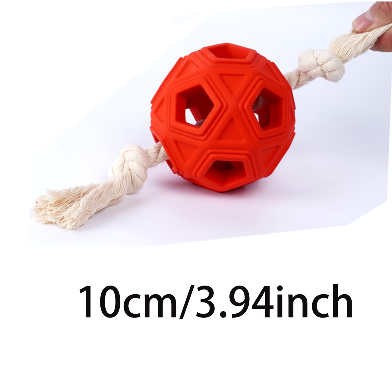 Durable Rubber Dog Chew Ball w - Dog Rope Toy Aggressive Chewers ulasan dan harga