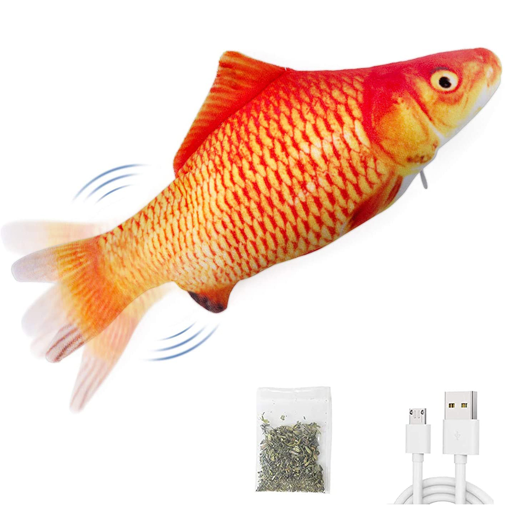 Cat Toys Fish USB Charger Fish - Electric Floppy Fish Dog Toy ulasan dan harga