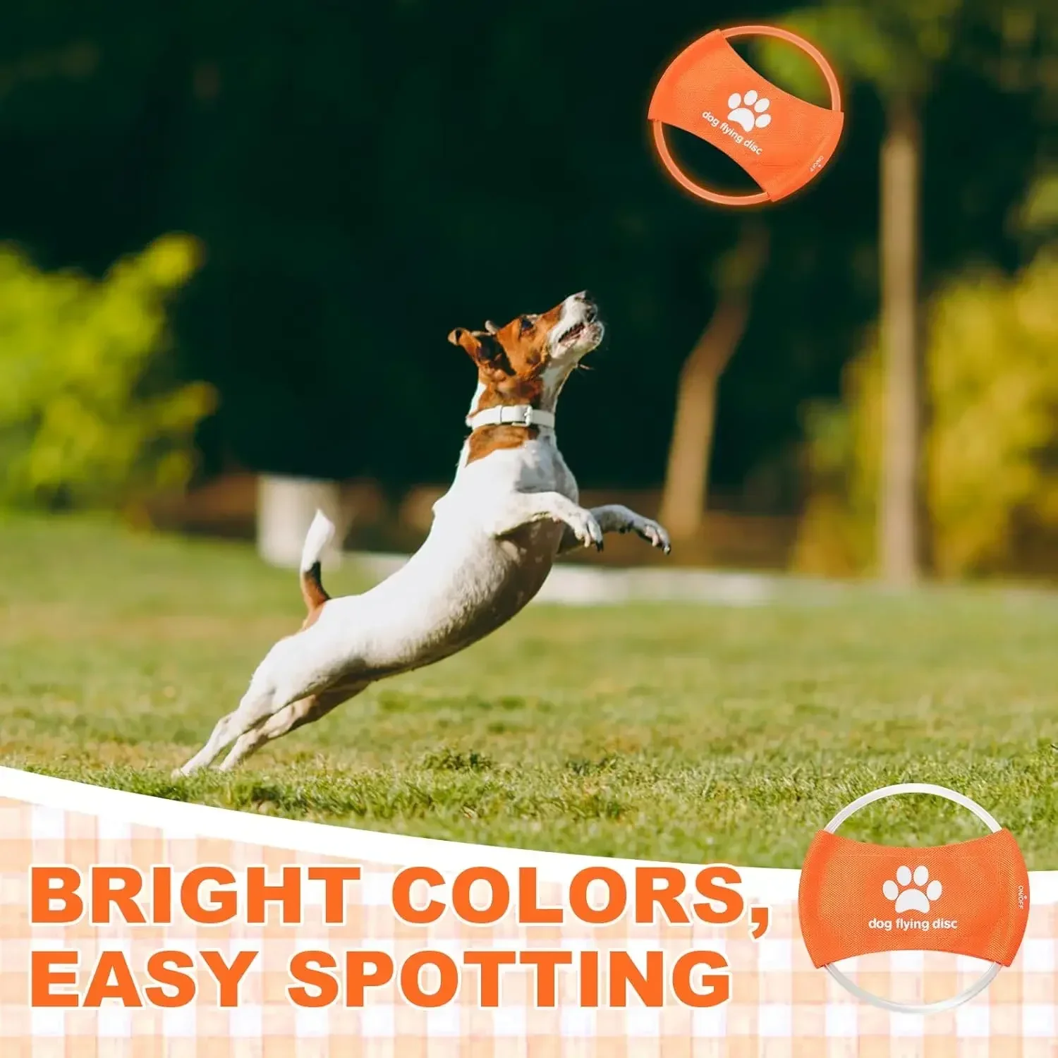 Dog Toy LED Glowing Rechargeab - Flying Disc Dog Training Toy ulasan dan harga
