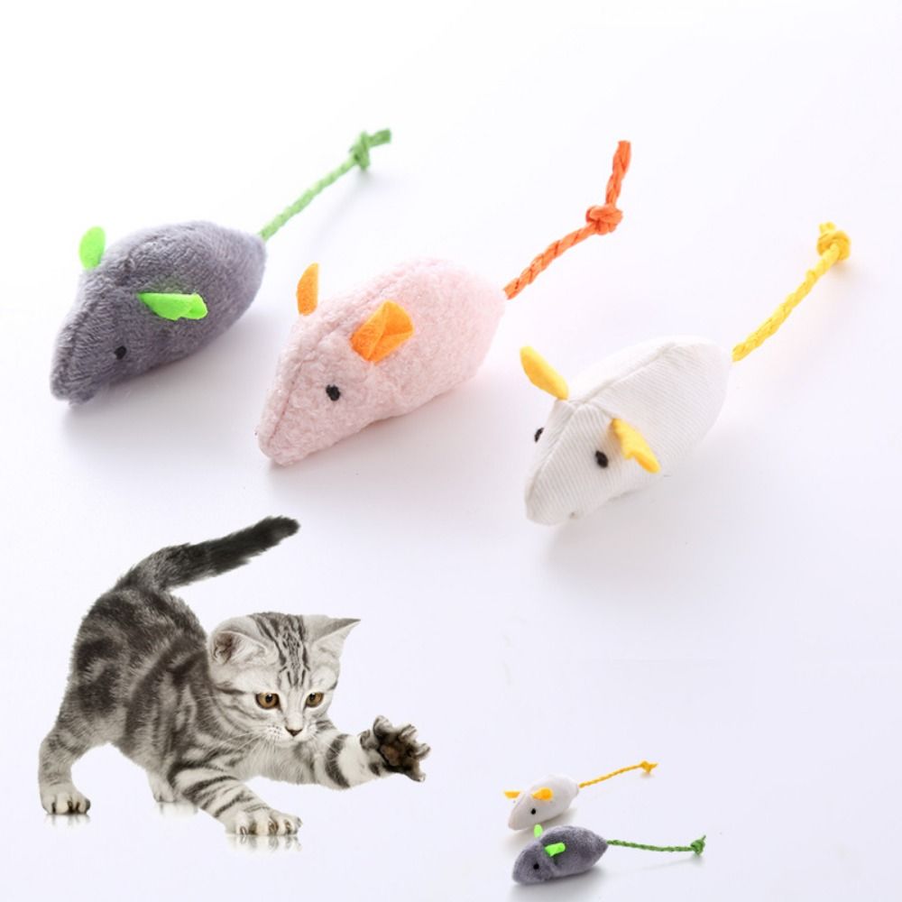 2pcs Funny Plush Soft Interact - Catnip Interactive Plush Mouse ulasan dan harga