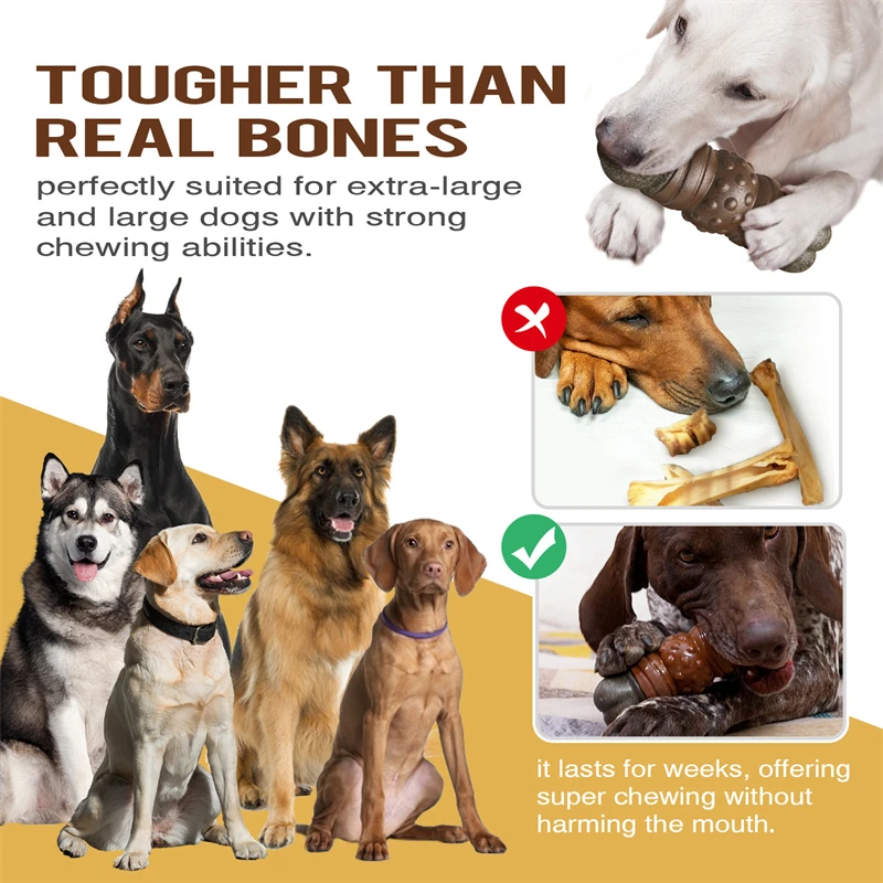 Large Dog Chew Toys Tougher th - Indestructible Dog Chew Toy ulasan dan harga