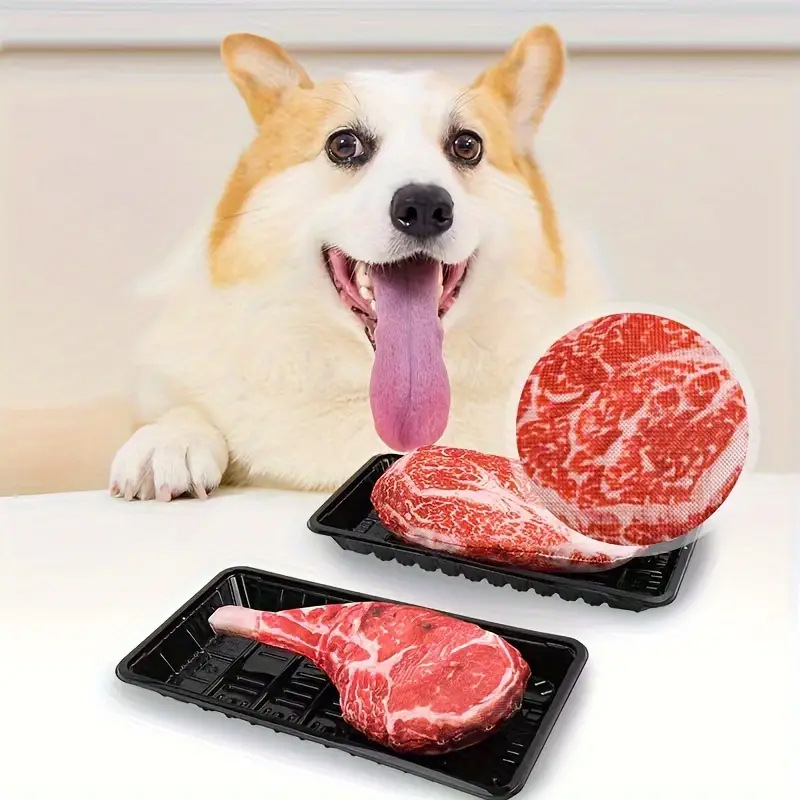 Simulated Steak Squeaky Dog To - Teeth Cleaning Dog Chew Bone ulasan dan harga