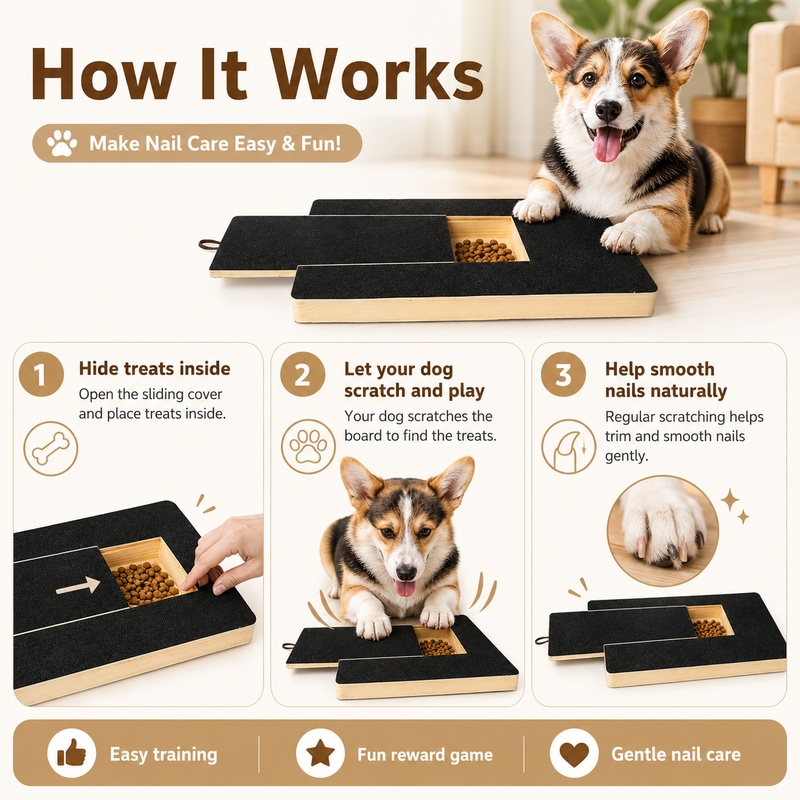 Wooden Dog Nail Scratch Board  - Suction Cup Dog Tug Toy ulasan dan harga