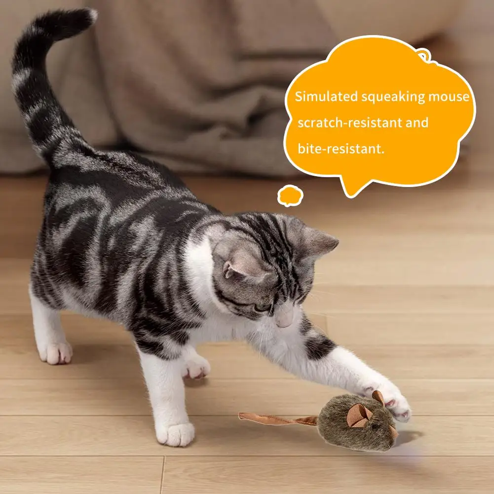 Funny Plush Mice Cat Toy Simul - Catnip Interactive Plush Mouse ulasan dan harga