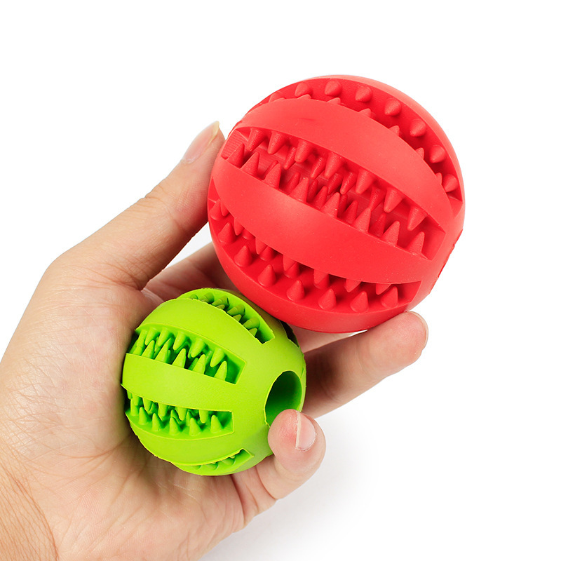 Pet Dog Rubber Chew Toy Ball T - Rubber Treat Dispensing Dog Toy ulasan dan harga