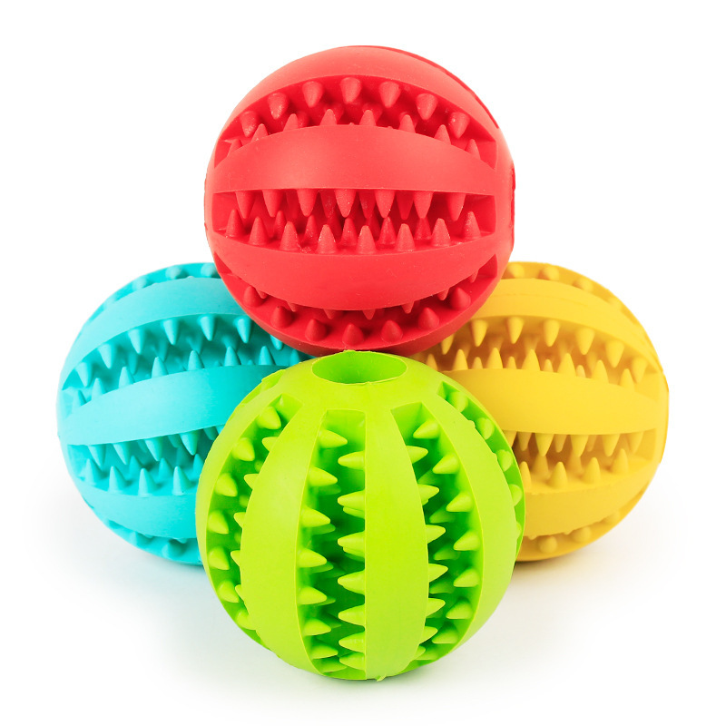 Pet Dog Rubber Chew Toy Ball T - Rubber Treat Dispensing Dog Toy ulasan dan harga