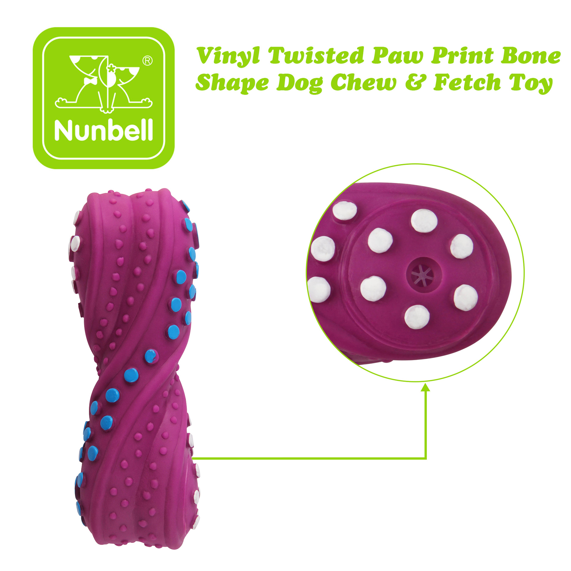 Pet Squeaky Dog Toy Flat Bone  - Teeth Cleaning Dog Chew Bone ulasan dan harga