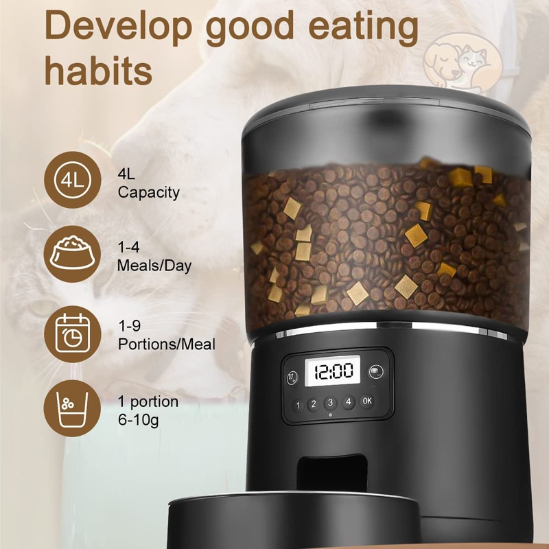 Pet Automatic Feeder 4L Smart  - Pet Feeders ulasan dan harga