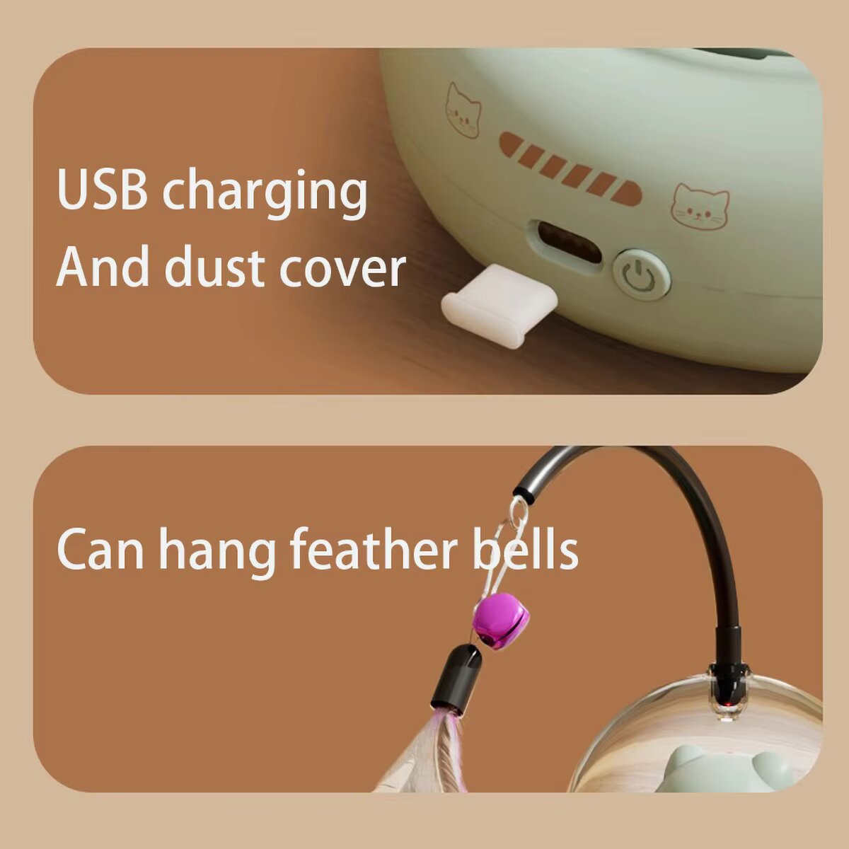3-in-1 Automatic Cat Teaser Ro - Laser Pointer Cat Toy Automatic ulasan dan harga