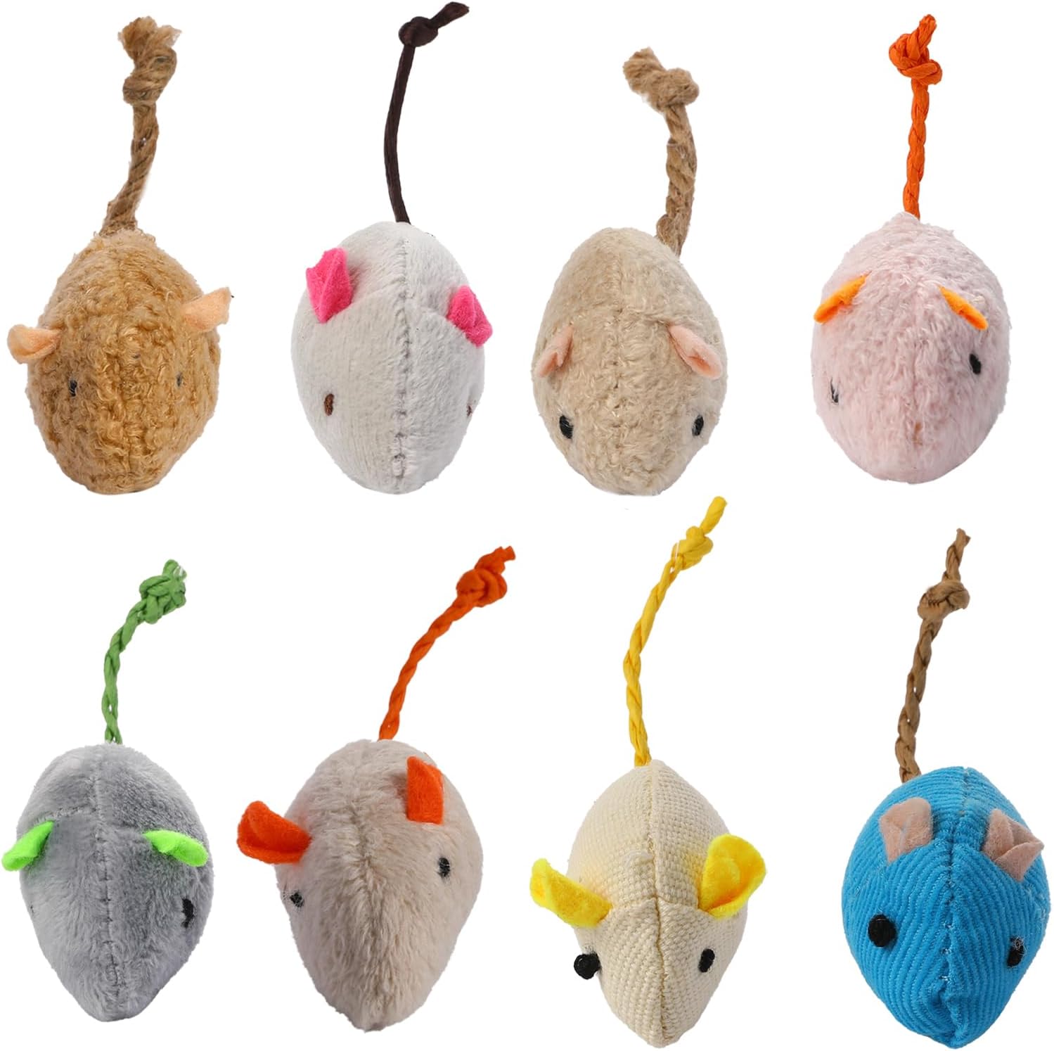 8 Randomly packed interactive  - Catnip Interactive Plush Mouse ulasan dan harga