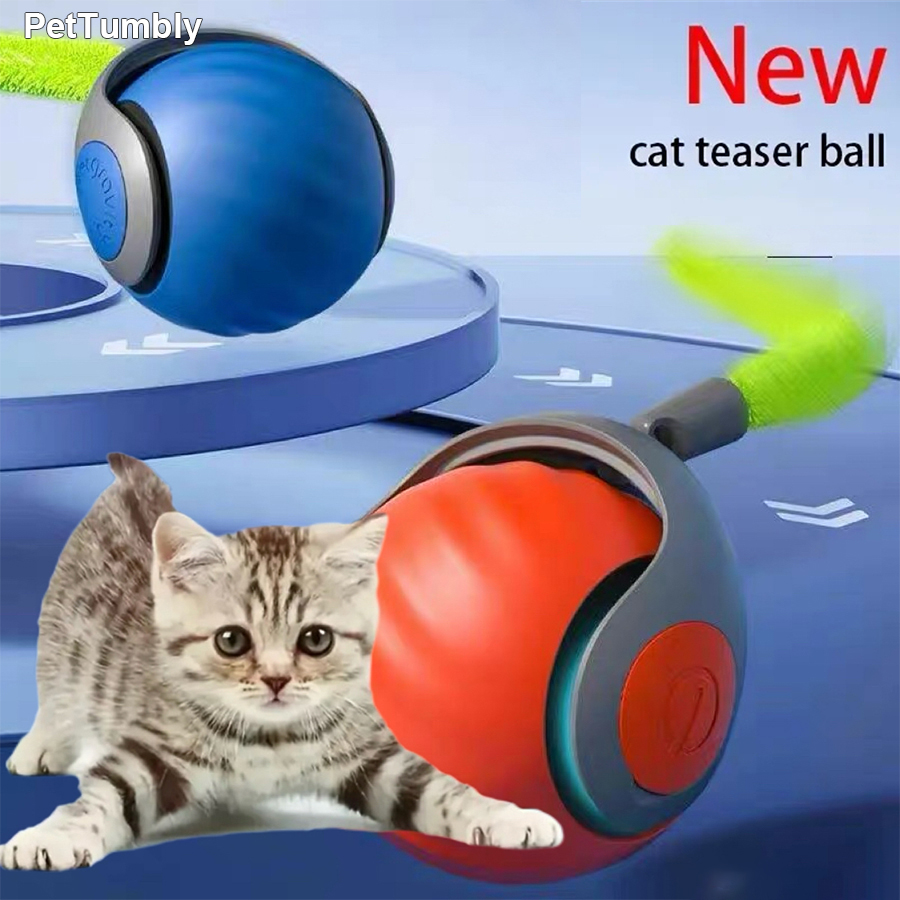 Interactive Cat Toy Ball Autom - Automatic Moving Dog Ball ulasan dan harga