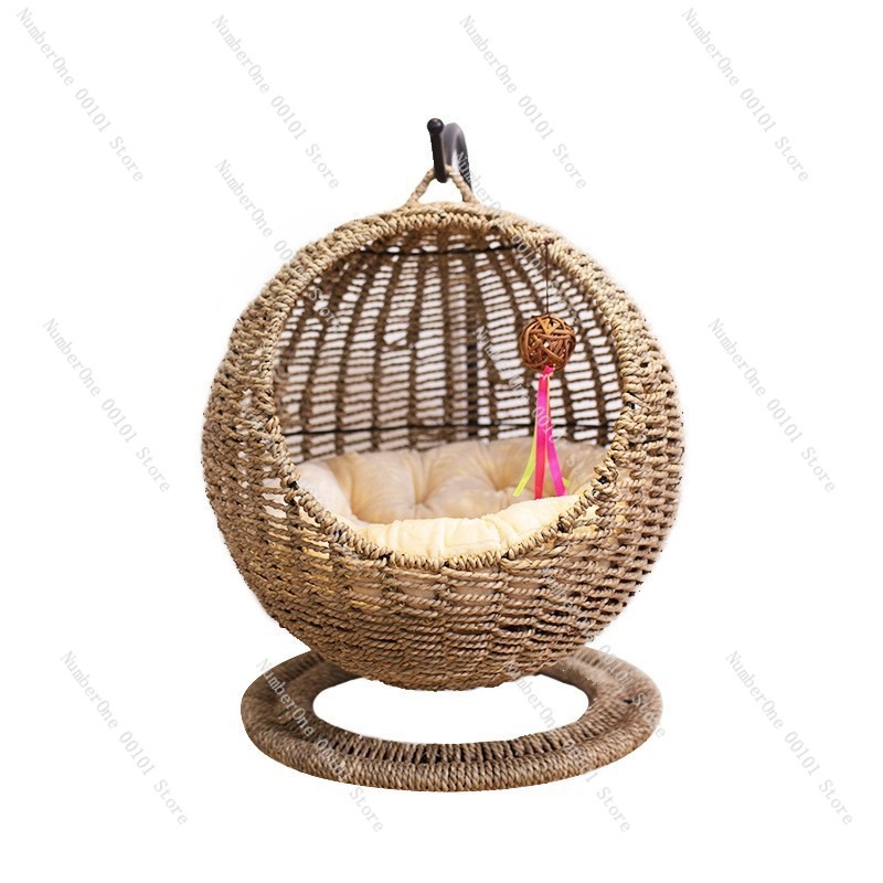 Rattan Cat Hanging Basket Bed  - Pet Beds ulasan dan harga