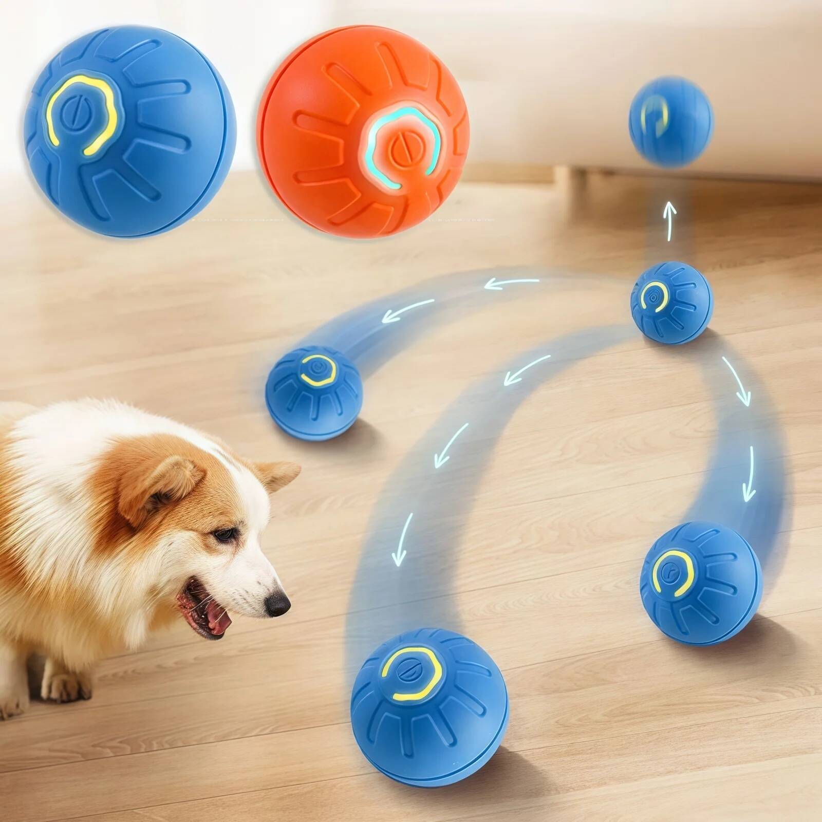 Smart Dog Toy Ball Electronic  - Automatic Moving Dog Ball ulasan dan harga