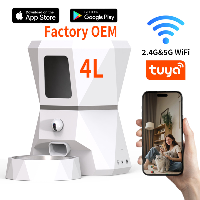 Top-Quality 4L Tuya APP Contro - Pet Feeders ulasan dan harga