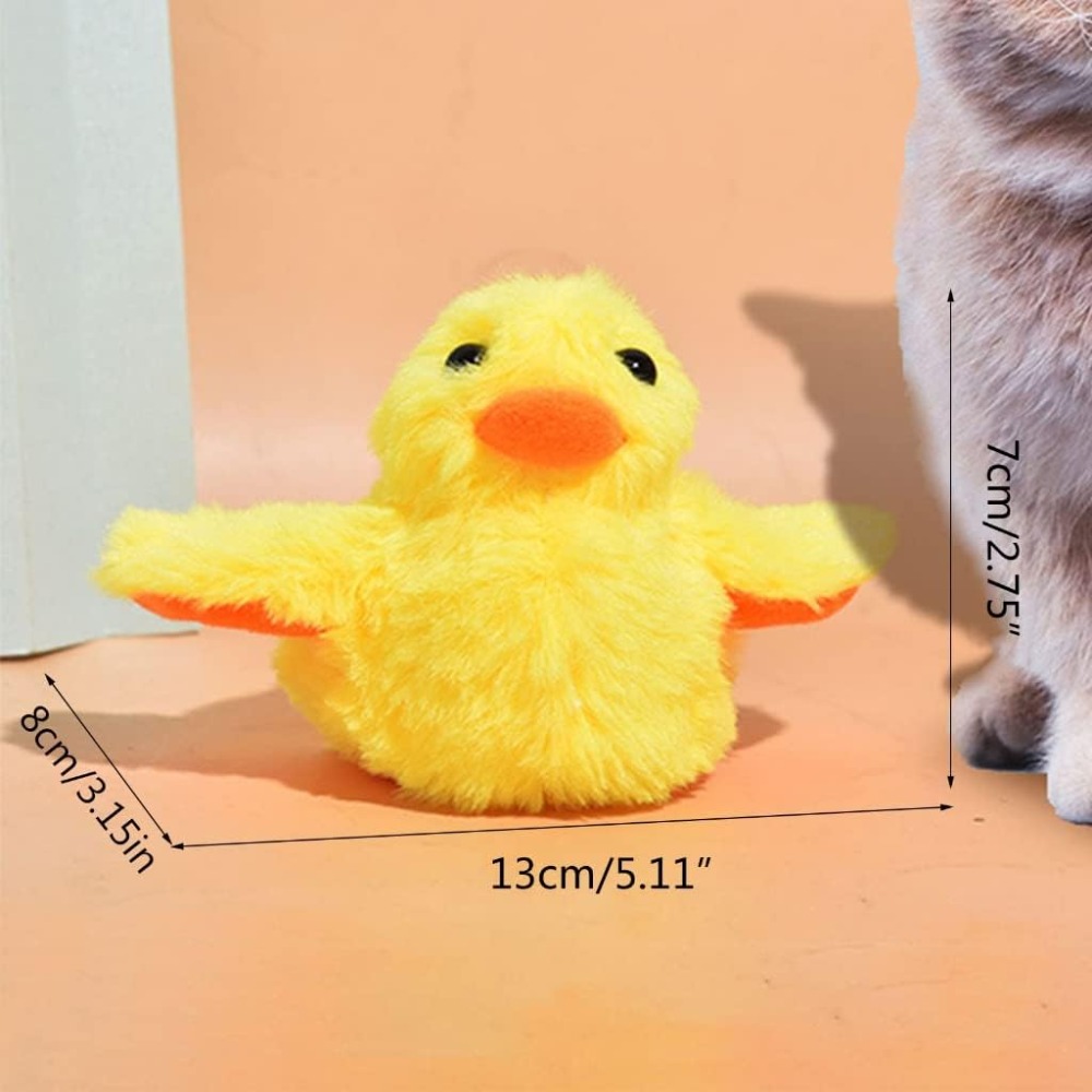 Electric Duck Cat Toy Interact - Catnip Interactive Plush Mouse ulasan dan harga