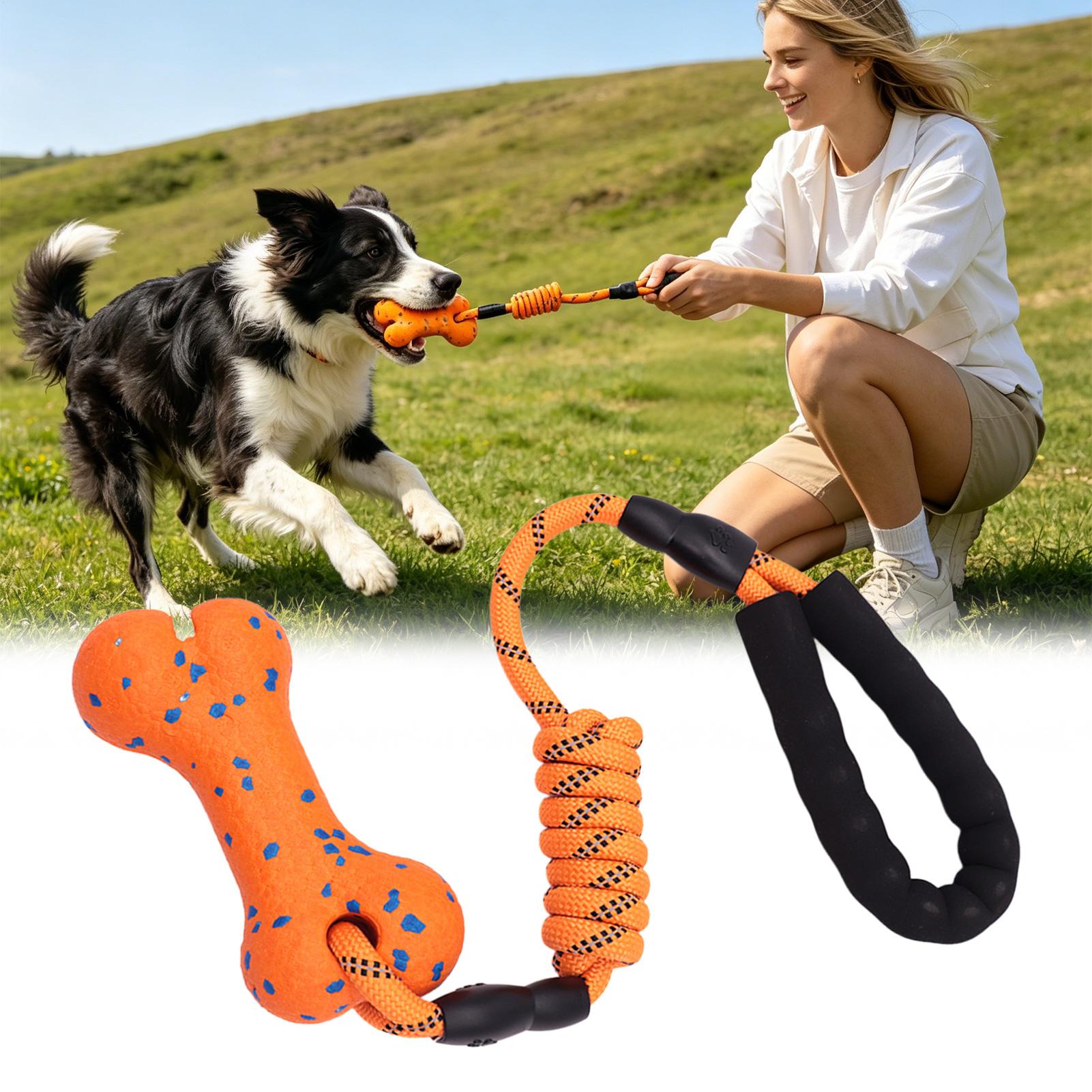 Tug Of War Dog Toy Interactive - Dog Rope Toy Aggressive Chewers ulasan dan harga