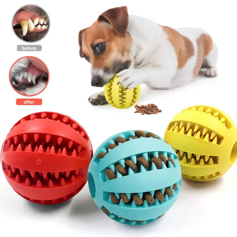 1/2pcs Dog Toy Ball Interactiv - Indestructible Dog Chew Toy ulasan dan harga
